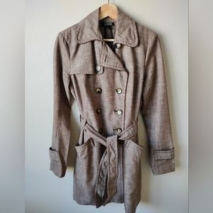 A. Byer Size M Tan Trenchcoat